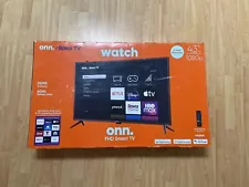 ONN 43" Class FHD (1080P) LED Roku Smart TV - 3 Inputs Wireless Streaming