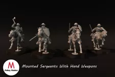 Medieval - Mounted Sergeants With Hand Weapons