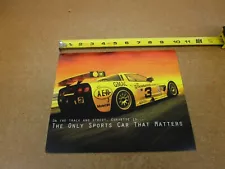 2001 Chevrolet Corvette Z06 C5-R race car sales brochure sheet card ORIGINAL