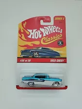 Hot Wheels 2006 Classics Series 2 #30/30 1955 Chevy Spectraflame Light Blue K