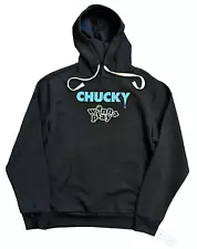 HALLOWEEN SALE 20% OFF NWT Chucky WANNA PLAY HOODED Sweatshirt 2 Sided ADULT Sm