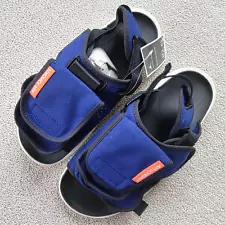 Jordan LS Slide Sandals Deep Blue Turf Orange CZ0791-400 Mens Size 10 New