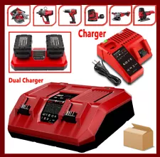 For Milwaukee For M18 Battery For M12 12V-18V Lithium Battery Rapid Charger NEW