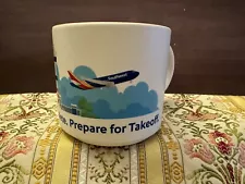 Southwest Airlines Logo Prepare For Take Off 14 FL OZ Coffee Mug Souvenir