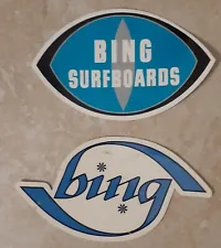 Bing Surfboard Surfing Surf Decals Stickers Cool Old Board