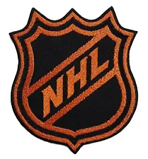 NHL Logo NHL Hockey Embroidered Iron On Patch Stanley Cup Orange 3.5" x 4.0