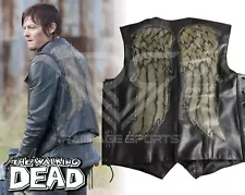 Daryl Dixon Leather Vest Angel Wings Season 11 Walking Dead Norman Reeds Vest