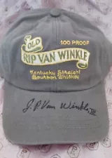 Pappy Van Winkle Charcoal Vintage Label Hat Signed By Julian Van Winkle III