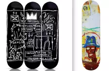 *SALE* 4 JEAN-MICHEL BASQUIAT SKATEBOARD PRINT SKATE DECK SET PLT SIGNED LIMITED