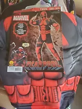 Marvel Deadpool Costume Padded Arms & Chest 2 Piece by Rubie's Teen size 28-30