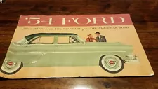 Original 1954 Ford Dealer Sales Brochure Features Specifications Literature