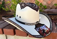 MEN'S WESTERN COWBOY RODEO HAT. RANCH STYLE COWBOY RIDING HAT. SOMBRERO VAQUERO