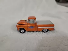 Hot Wheels Orange 1958 Chevy Apache Chevrolet Service + Sales Truck