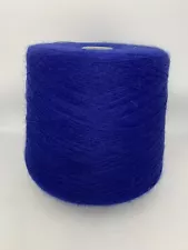 Acrylic Chenille Machine thread cone yarn 2 lb 5 oz Royal