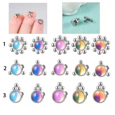 Dermal Anchor Top Head Skin Surface Piercing Stainless Steel Stud 1.2mm