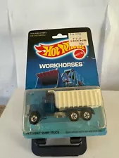 1986 Hot Wheels Workhorses Peterbilt Dump Truck Blue #9550 P44