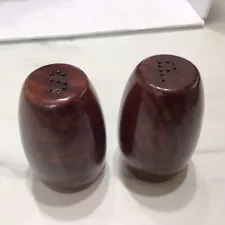 California Red Wood Salt And Pepper Shakers