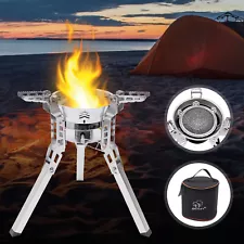 Portable Camping Gas Stove Backpacking Cook Burner Firepower Adjustable New SALE