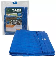 24 ft X 18 ft Waterproof Multi Purpose Blue Tarp Poly Cover For Roof Car