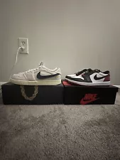 Jordan 1 lowtops bundle size 10