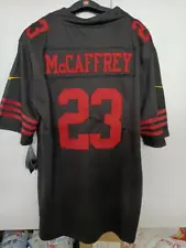 Christian McCaffrey Men's Black Jersey 49ers