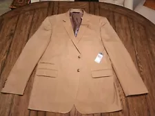 Sean John Original Fit Designer Business Tan Brown Jacket Blazer Mens (3XL) NWT