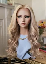 Gardeaux Wigs 26 inch sz Medium lace top blonde Glueless human hair wig