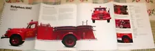 OUT OF PRINT ~ Original Sutphen / IHC Fire Truck - Fire Engine Poster ~ NEAT