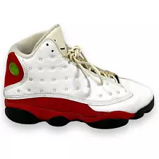 Jordan 13 Retro Cherry Sneakers Mens 9 Chicago 2010 Shoes 414571-101 White Red