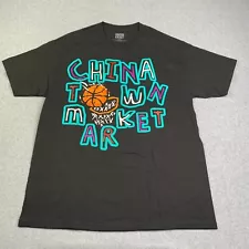 China Town Market Shirt XL Black 3D Graphic Print Spellout mens