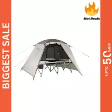 2-Person Cot Tent Elevated Foldable Double Door Outdoor Camping