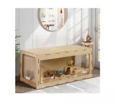 Wooden Hamster Cage Large w/Flip Top Door for Syrians/Dwarf Hamster,Guinea Pig