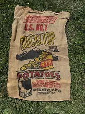 vintage burlap potato sacks