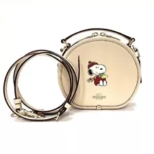 Used COACH Canteen CE845 Peanuts Snoopy Bag Free Shipping Collaboration Japan