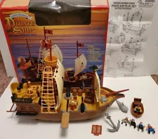 Hidden Adventures Pirate Ship Play Set Vintage Blue Box