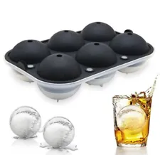 Six Sphere Ice Cube Mold for Whiskey, Cocktails and Homemade, and Drinks