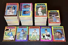 1975 TOPPS BASEBALL NR SET (656/660) BRETT-YOUNT RCs, AARON, RYAN, ROSE, SCHMIDT