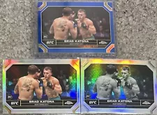 2024 Topps Chrome UFC Brad Katona RC Lot BLUE /150 Silver Black White Refractor