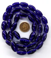 30 Early Dutch European Cobalt Antique African Trade Bead style TT764N READ