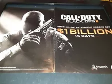 Call Of Duty Black Ops Rare Original Sales Promo Poster Ad Framed!