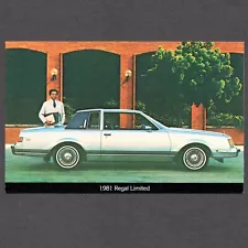 1981 Buick REGAL LIMITED 2-Door: Original Dealer Promotional POSTCARD Unused VG+