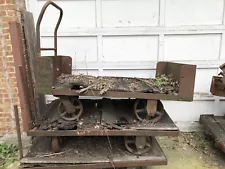 4 Antique Rail Road Carts 5ft Foot