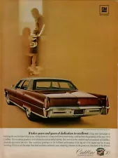 1970 Cadillac Fleetwood Brougham Burgandy Sedan 472 V8 Photo Vintage Print Ad