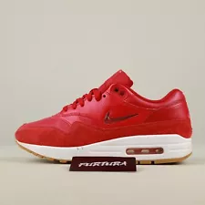 Nike Air Max 1 Premium Jewel Red Gum AA0512-602 Women's Size 8.5 Shoes #B27