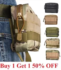 Tactical Molle Pouch EDC Multi-purpose Belt Waist Pack Bag Utility Phone Pocket