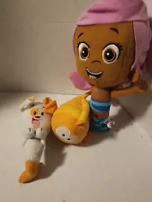 Bubble Guppies Gil, Molly, Mr Grouper, Bubble Puppy 4 Plush Doll 8"