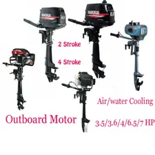 2/4-Stroke HANGKAI 3.5/3.6/4/6/6.5/7 HP Boat Engine Outboard Motor Water Cooling