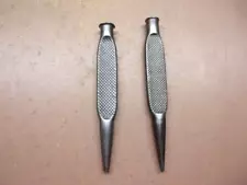 Rare Pair of Vintage TUCK Carpenter's Nail Sets 1/16" x 4 1/2" & 1/8" x 4" Nice