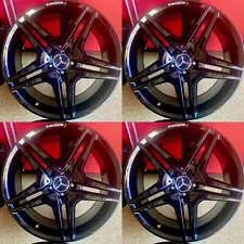 18 INCH MERCEDES E63 GLOSS BLACK RIMS WHEELS SET4 NEW FITS E350 E300 4MATIC AMG