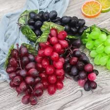 Artificial Grapes PVC Fake Fruit Bunch Lifelike Home Restaurant Table Decor